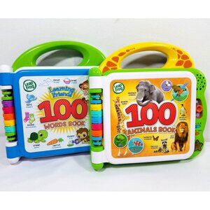 Leap Frog Learning Friends 100 Word Book and 100 Animals Book English & Spanish